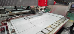 Máquina cortadora de maquinaria HuaLong para cerámica de granito de mármol con puente CNC de 5 ejes Sierra Sistema DE CONTROL DE Italia - Product Image 6