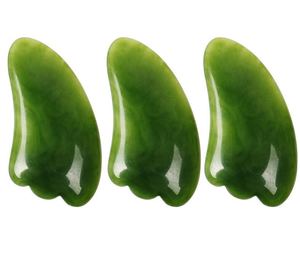 Kalp şekilli Gua Sha Guasha kurulu yeşil gül kuvars yeşim taş kazıma masaj aleti gua sha kurulu - Product Image 3