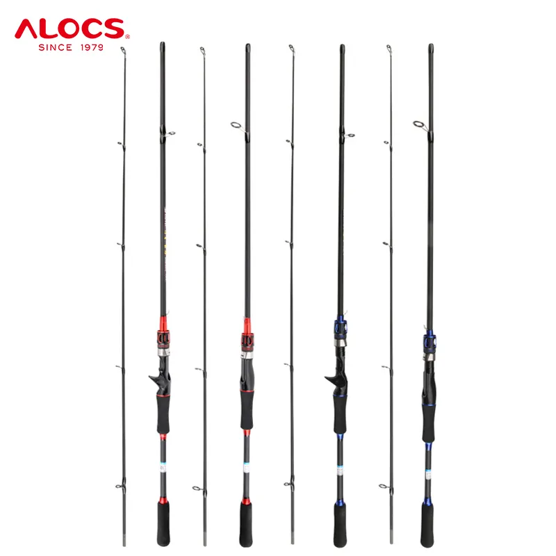 Alocs Carbon Fiber Fly Sea Feeder canne a peche Carp Baitcaster Surf Bass Casting Spinning Rods Fishing Poles Rods and Reel Co