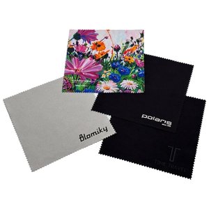 15*15cm Kích thước lớn biểu tượng tùy chỉnh sợi nhỏ da lộn kính làm sạch vải với logo - Product Image 1