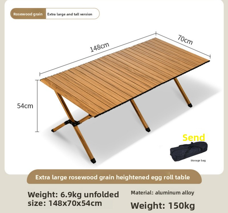 Rouleau d'oeuf en aluminium-rosewood d'aviation de 150 cm