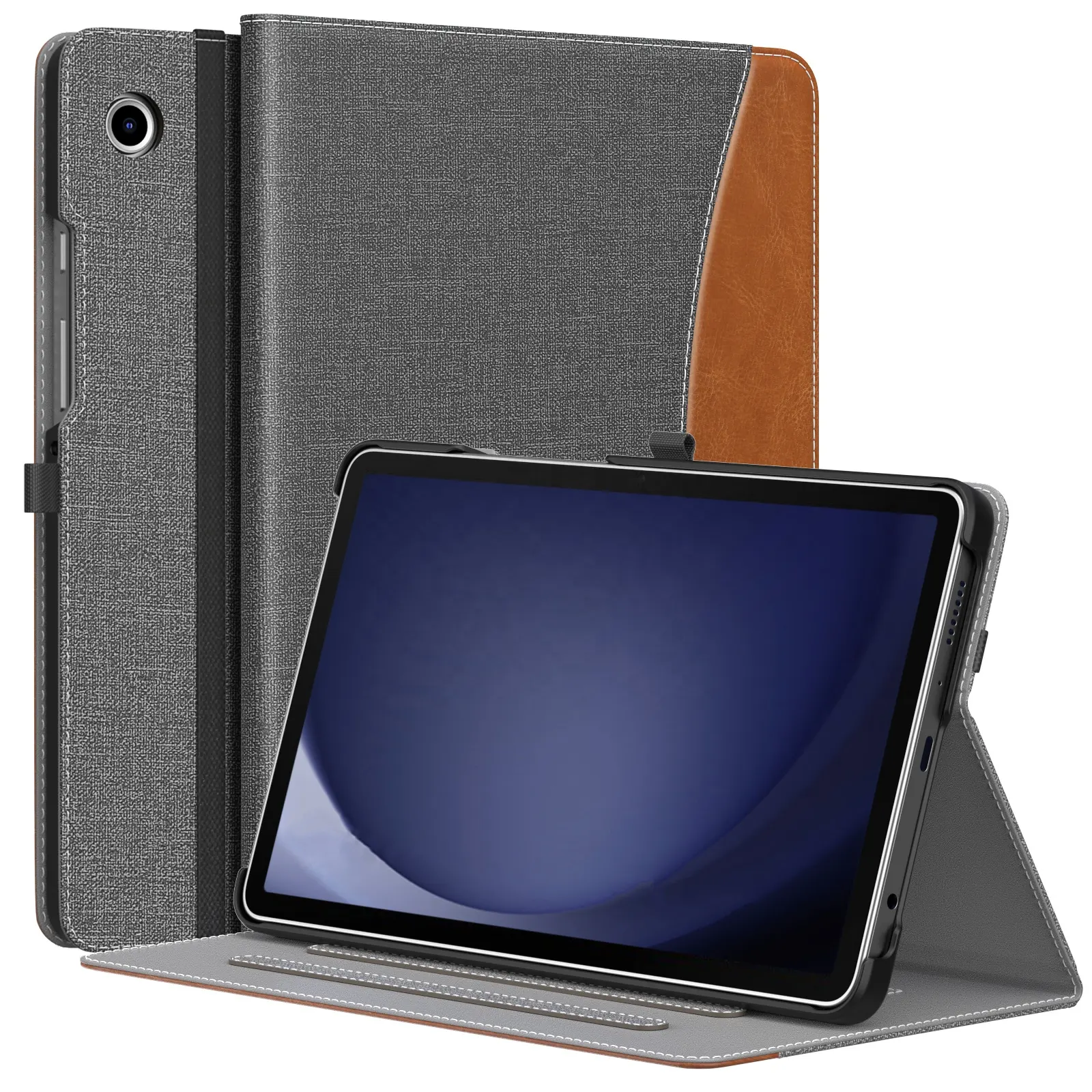 MoKo Premium PU кожаный многоугольный чехол для планшета складной чехол-книжка для планшета Samsung Galaxy Tab A9 8,7 дюймов 2023