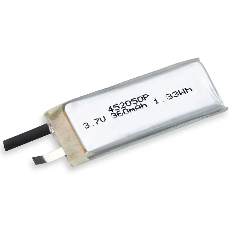 최고 판매 3.7V 43mAh 배터리 곡선 Lipo 배터리 3.7V 스마트 시계 리튬 폴리머 배터리