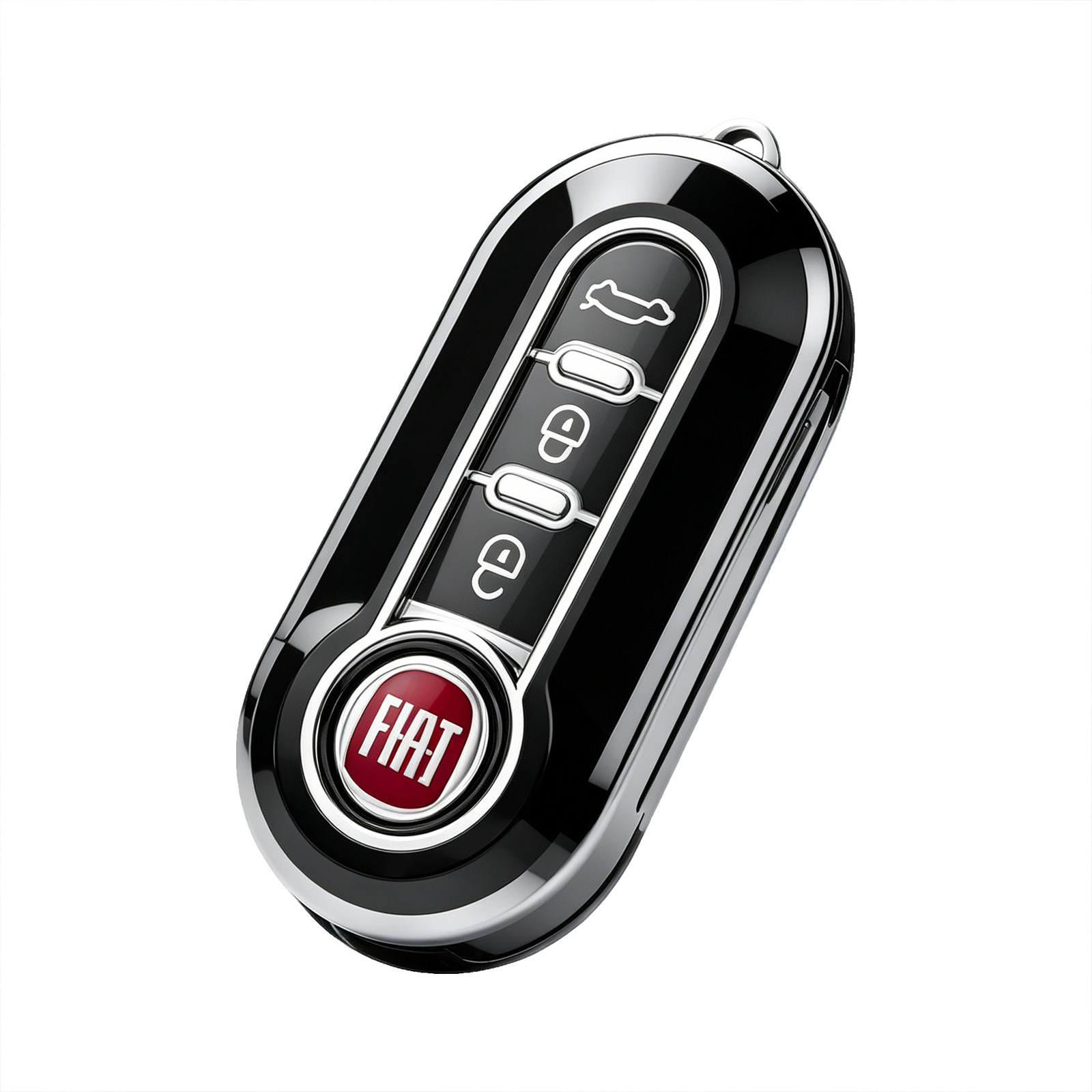Model a-3-button-black with silver trim-key fob only