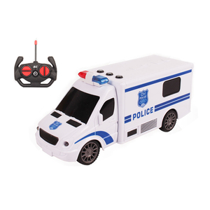<strong>4CH</strong> 1:18 Scale Remote Control <strong>Car</strong> Toy <strong>Rc</strong> Police <strong>Car</strong> with <strong>Light</strong> and Music - Product Image 1