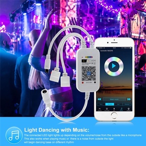 Музыкальный контроллер Magic Home, 12 В, RGB, Wi-Fi, 24 клавиши, 16 миллионов цветов, с таймером, для светодиодной ленты 5050 2835, совместим с Alexa - Product Image 5