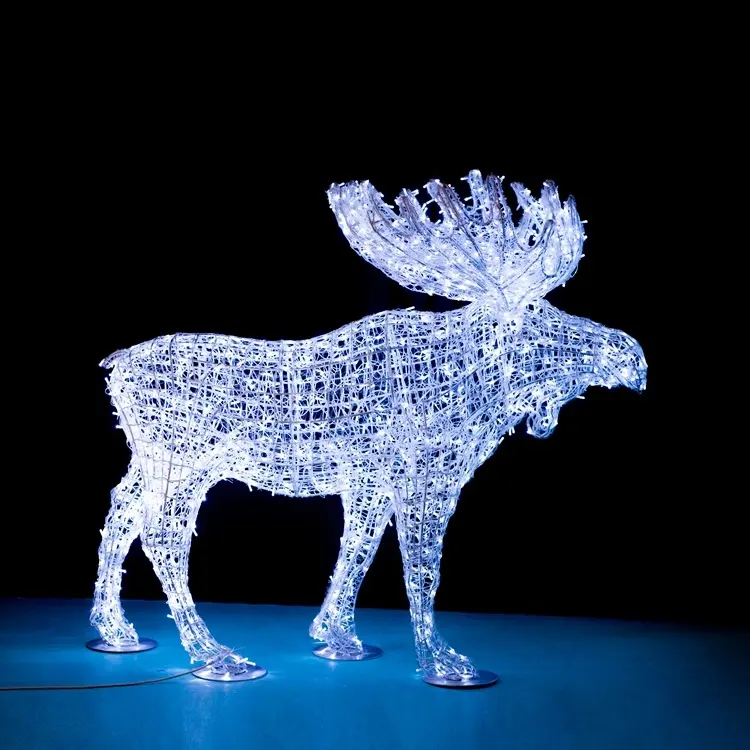 3d led di grandi dimensioni regalo di natale box/polar bear/ombrello/renna/ala decorazione led motif luci per strada