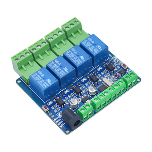 Modulo relè 5V 12V 24V Modbus Rtu 1 2 canali RS485 TTL comunicazione 1 modulo relè di ingresso 2 vie