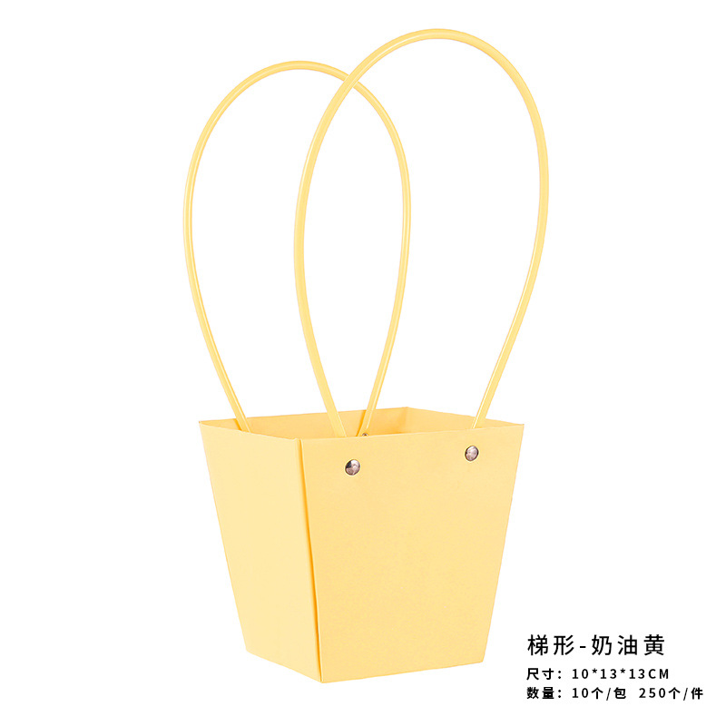 Medio en forma de T amarillo crema (10/bolsa)-Macaroon Wat