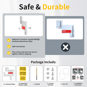 Generator Interlock Kit Voor <span class=keywords><strong>Cutler</strong></span> Hamer Uitdager Br En <span class=keywords><strong>Ch</strong></span> Serie 150-200 Ampère Panelen 1 1/4 Tot 1 1/2 Inch Ruimte - Product Image 5