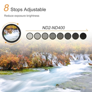 <strong>58mm</strong> ND Fader Neutral Density Adjustable Variable <strong>Filter</strong>, ND2 to ND 400 <strong>Filter</strong> - Product Image 5