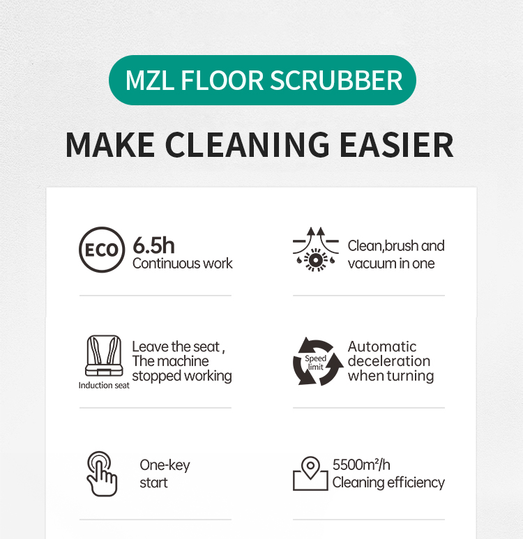 110L Electric Double Disc Commercial Marble Floor Cleaning Equipment Vacuum Scrubber Machine Floor Scrubber