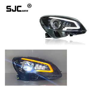ชิ้นส่วนรถยนต์สำหรับ Mercedes-Benz Class C ชิ้นส่วนไฟหน้า W204 2007-2011อัพเกรดเก่าไฟ LED สัญญาณเลี้ยวน้ำเวลากลางวัน