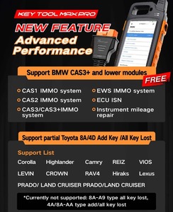 2024 el más nuevo Xhorse Vvdi Key Tool Max Pro Key Programmer con Mini Obd Tool Function Support Can Fd/Voltaje y corriente de fuga