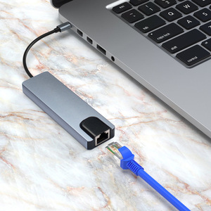 Neuer 5-In-1 Usb-C-Hub-Adapter Typ C Multi-Funktions-Hub intelligenter PD 3.0 Ladestation Rj45 Netzwerk 4K Hdtv Usb-Hubs Dockstation