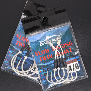 Jigging Pro 1/0 2/0 3/0 4/0 5/0 Sea Double Assist Jigging Hookแหวนแข็งจิ๊กตะขอเบ็ดตกปลา - Product Image 5