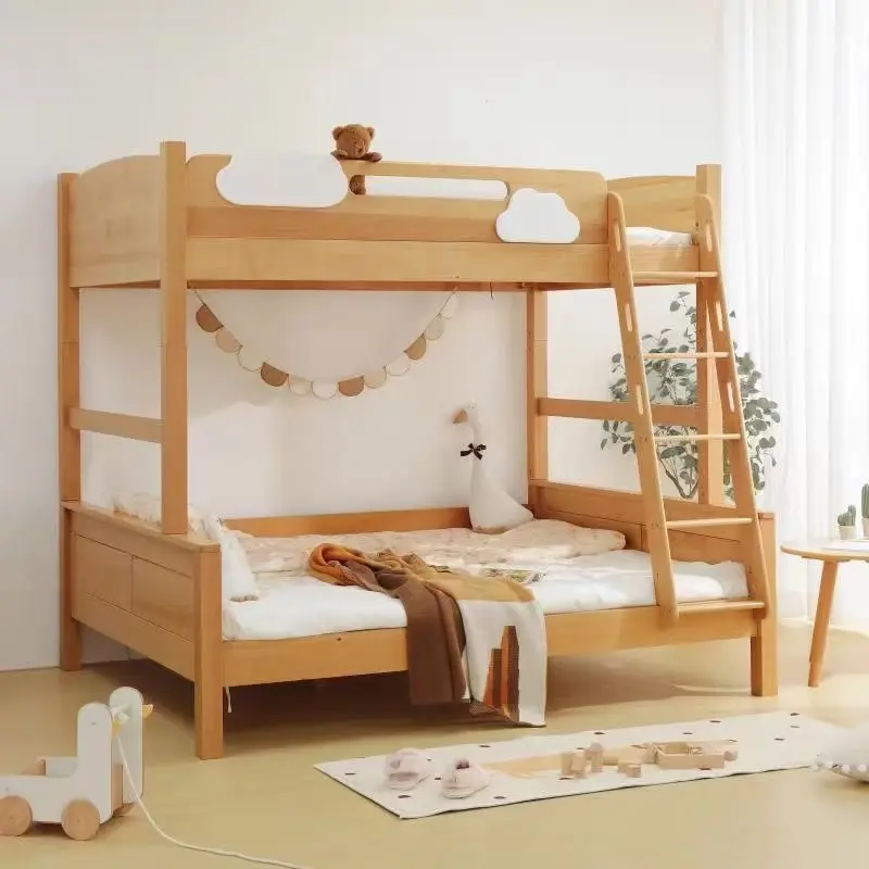 木製二段ベッド子供用カスタムカラー