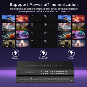 Latest <strong>HDMI</strong> Audio <strong>Matrix</strong> <strong>Switcher</strong> Splitter <strong>8</strong> in <strong>8</strong> Out RS232 Port Video Wall Processor Controller <strong>Matrix</strong> <strong>Switcher</strong> Multiviewer - Product Image 5