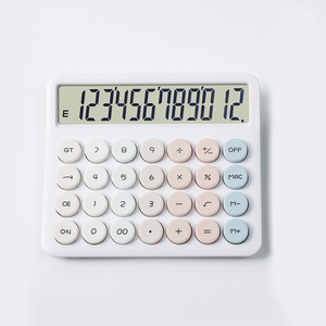 大画面カラフル電卓12桁電子プラスチック電卓バッテリーパワーデスクトップ科学電卓 - Product Image 4