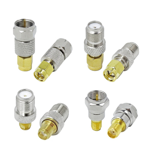 For <strong>SMA</strong> Male Plug F Male Female Plug RF Adapter Connector Brass Coaxial Adaptor Connector Converter <strong>Jack</strong> F Female <strong>Jack</strong> - Product Image 1