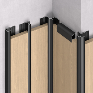 Bán buôn tùy chỉnh nhôm Panel tường đóng Dải nền tường trang trí Doanh cạnh <span class=keywords><strong>TRIM</strong></span> cho gạch men sàn - Product Image 2