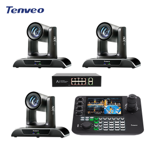 Professionelles Live-Streaming-System mit KI-gestützter Auto-Tracking-Funktion, 20X/30X Zoom, NDI POE PTZ-Kamera und Joystick-Controller für Broadcast-Anwendungen - Product Image 1