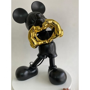 Mouse Sculpture Resin Crafts <strong>Mickey</strong> and Minnie Modern Cartoon Sculpture - Product Image 4