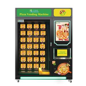 商务2025定制电梯触摸屏自动冷冻加热食品自动披萨自动售货机