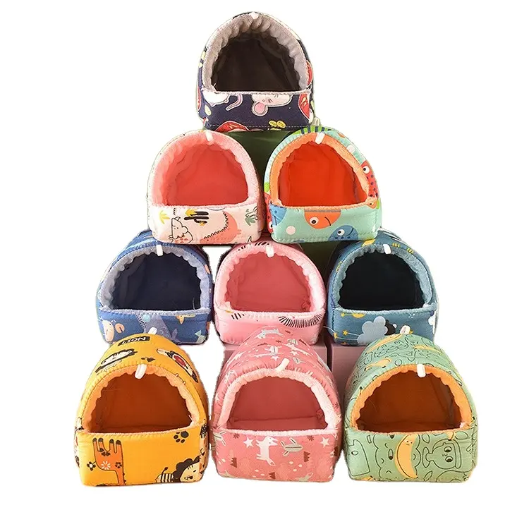 Manufacturer Wholesale Pet Products cute keep warm Hamster Bed Cotton Nest Hamster Cage Accessories
