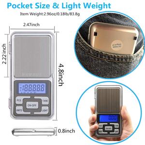 0.01 g Jewelry Weighing Scale Digital Diamond Pocket Weight Scale With <strong>LCD</strong> <strong>Display</strong> Tare <strong>Function</strong> - Product Image 6