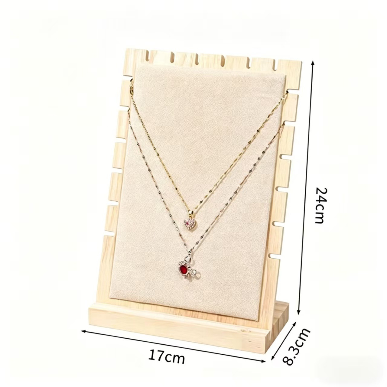 6-position necklace holder, velvet