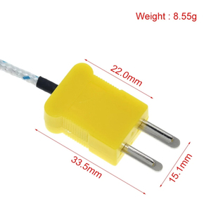 K型表面热电偶温度传感器1m线热电偶探头-20 ~ 500C