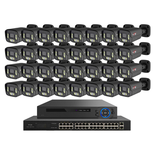 Buen precio 4K Resolución 32 canales NVR kit 32CH Alarma POE IP Sistema de cámara de seguridad 8MP con cable de red - Product Image 1