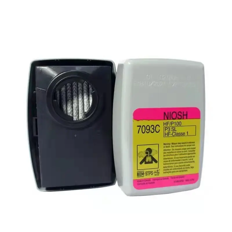 Cartouche filtrante de Protection respiratoire haute Performance 7093C filtre P100 protège contre les gaz acides dangereux