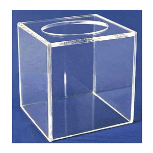 Şeffaf akrilik şanslı beraberlik kutusu Perspex koleksiyon kutusu akrilik çekiliş kutusu - Product Image 1