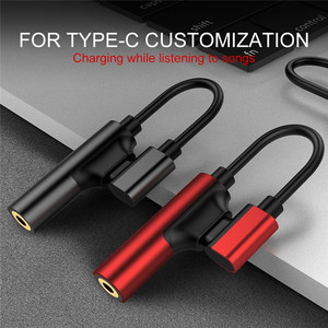 2024新款2合1 C型至3.5毫米辅助适配器USB C至3.5插头耳机插孔3 5分路器耳机音频转换器小米 - Product Image 2