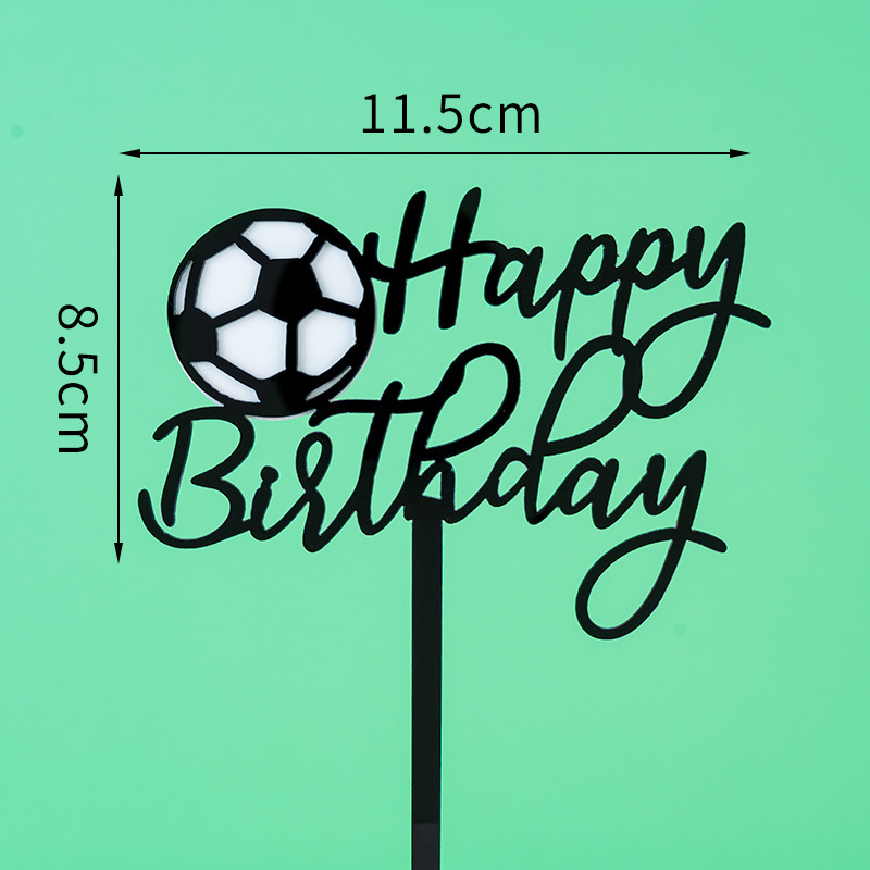 Tarjeta de cumpleaños de fútbol Acrílico