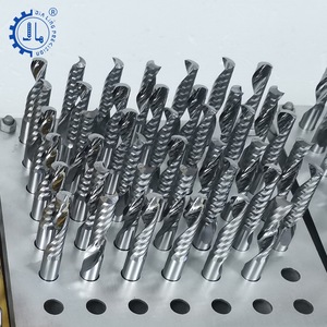 1/8 sap kesim Bit tek flüt karbür uçlu freze 3.175mm Upcut akrilik işareti için bir flüt Spiral yönlendirici Bit OEM - Product Image 5