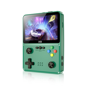 Console di gioco portatile verde Premium 2500 i giochi scaricare supporto per la battaglia a 2 giocatori e compatibilità con i giochi a 8 bit/64 bit - Product Image 3