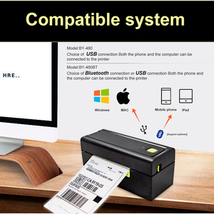 Uyin FBAサーマル4x6配送バーコードラベルプリンター4インチ110mmステッカーEbayShopifyFedEx USPS用ウェイビルプリンター - Product Image 3