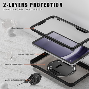 Đầy đủ cơ thể bảo vệ TPU chống sốc trường hợp máy tính bảng cho <span class=keywords><strong>Samsung</strong></span> <span class=keywords><strong>Galaxy</strong></span> <span class=keywords><strong>Tab</strong></span> A9 Sm-x110 x115 gồ ghề phong cách PC chất liệu sản xuất - Product Image 4