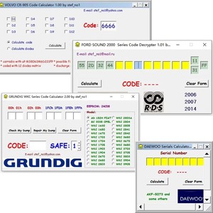 V2.0 Car Radio Code Calculator Analyzer Entsperren Sie über 170 CD-Codes für VW/Ford/Audi Stereo/Recode/Decode-Autoradio - Product Image 2