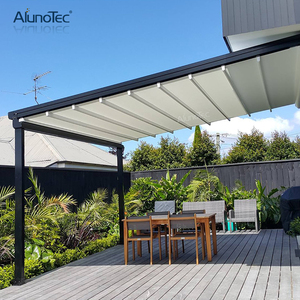 Anti-UV Folding Roof Shade Motorized Retractable Waterproof Roof PVC Awning <strong>Cover</strong> for Balcony - Product Image 1
