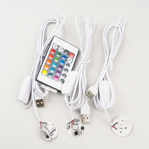 RGB 3W LEDウィック5VランプUSBソケットスイッチ付きケーブルアルミチップ低電圧シングル2カラフル光源ボード - Product Image 4