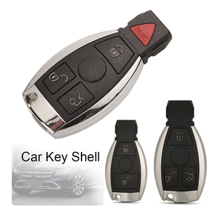 ปลอกกุญแจรถ ABS รีโมต2/4ปุ่มสำหรับ NEC Mercedes Benz W203 W204 W205 W210 W211 W212 W221 W222แบบไร้กุญแจเคสใส่กุญแจ