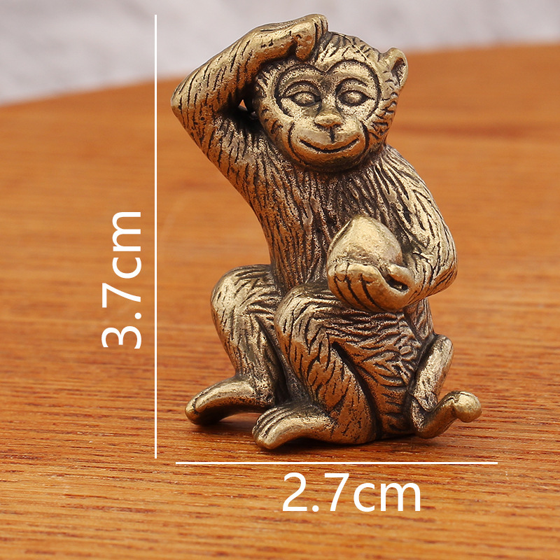 Ornement coloré de grand singe du zodiaque, pesant