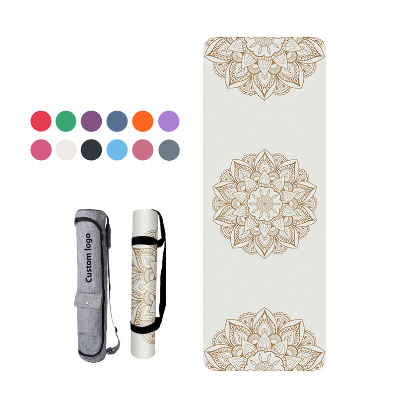 Tapis de yoga en PU - blanc