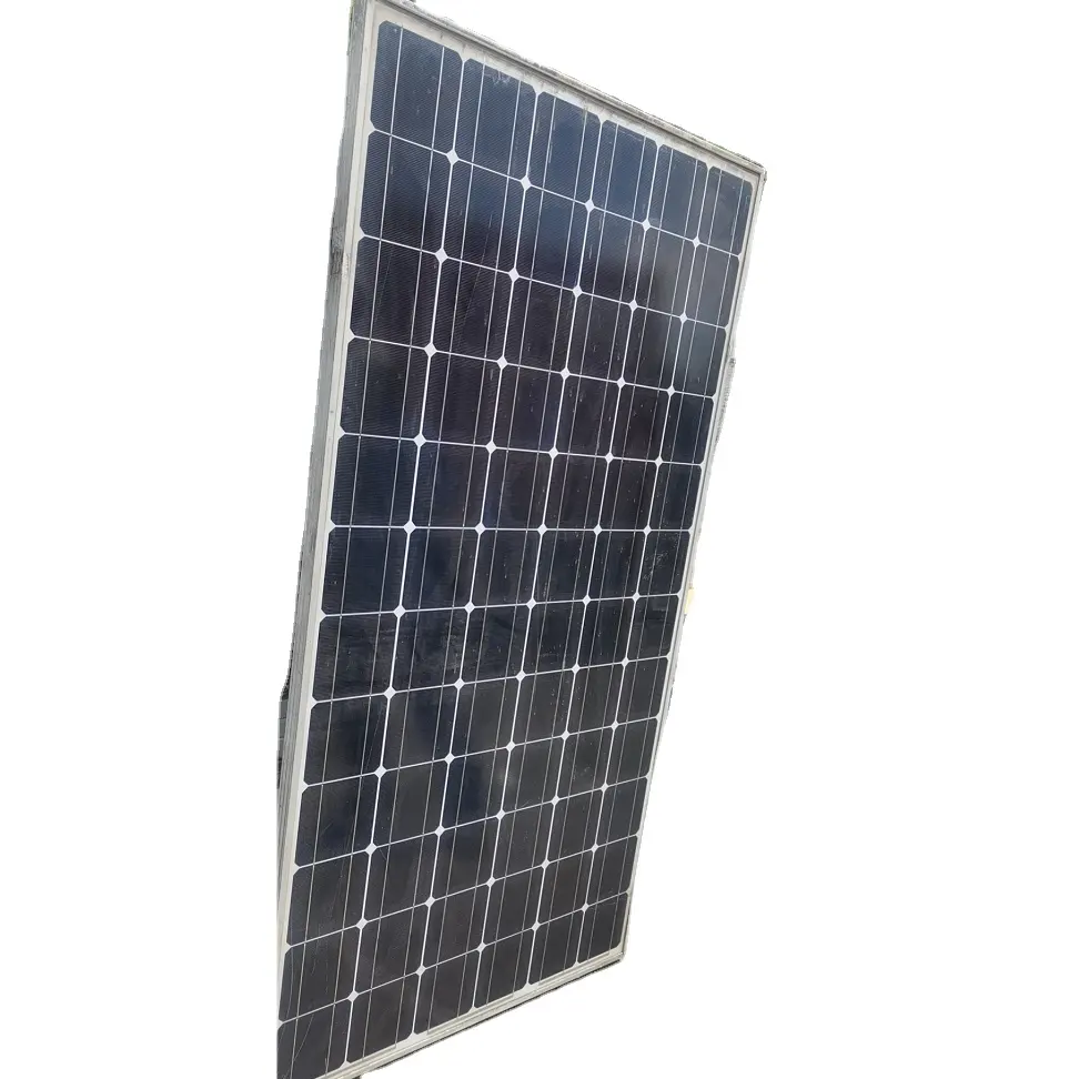 Painel solar usado de estoque 245w 240w 1640*992*35mm tem pequenas linhas de iluminação grande recipiente de linha boa preço