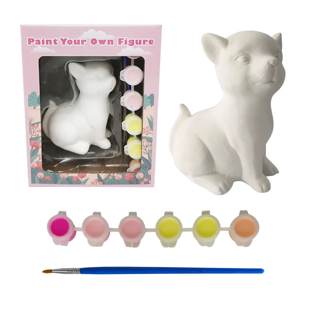 Elsas – kit de peinture acrylique colorée, non toxique, pour enfants, apprentissage de l'art, dessin, plâtre, graffiti, jouets artisanaux
