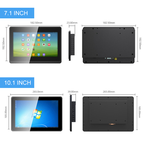 Pantalla industrial de CC, monitor de pantalla táctil capacitiva de marco abierto LCD para negocios, escritorio negro de 10,1 pulgadas y 12 voltios, grado A + 16:10 - Product Image 2